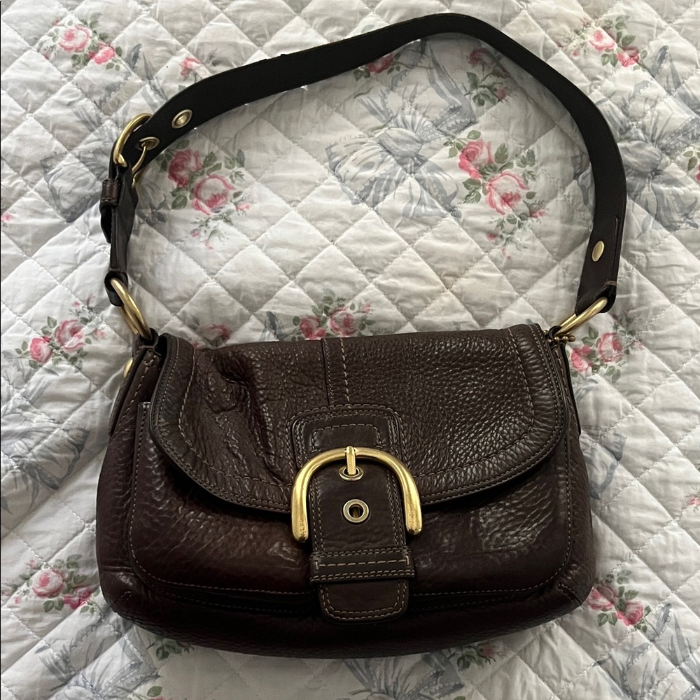 Coach Brown Leather Shoulder Bag